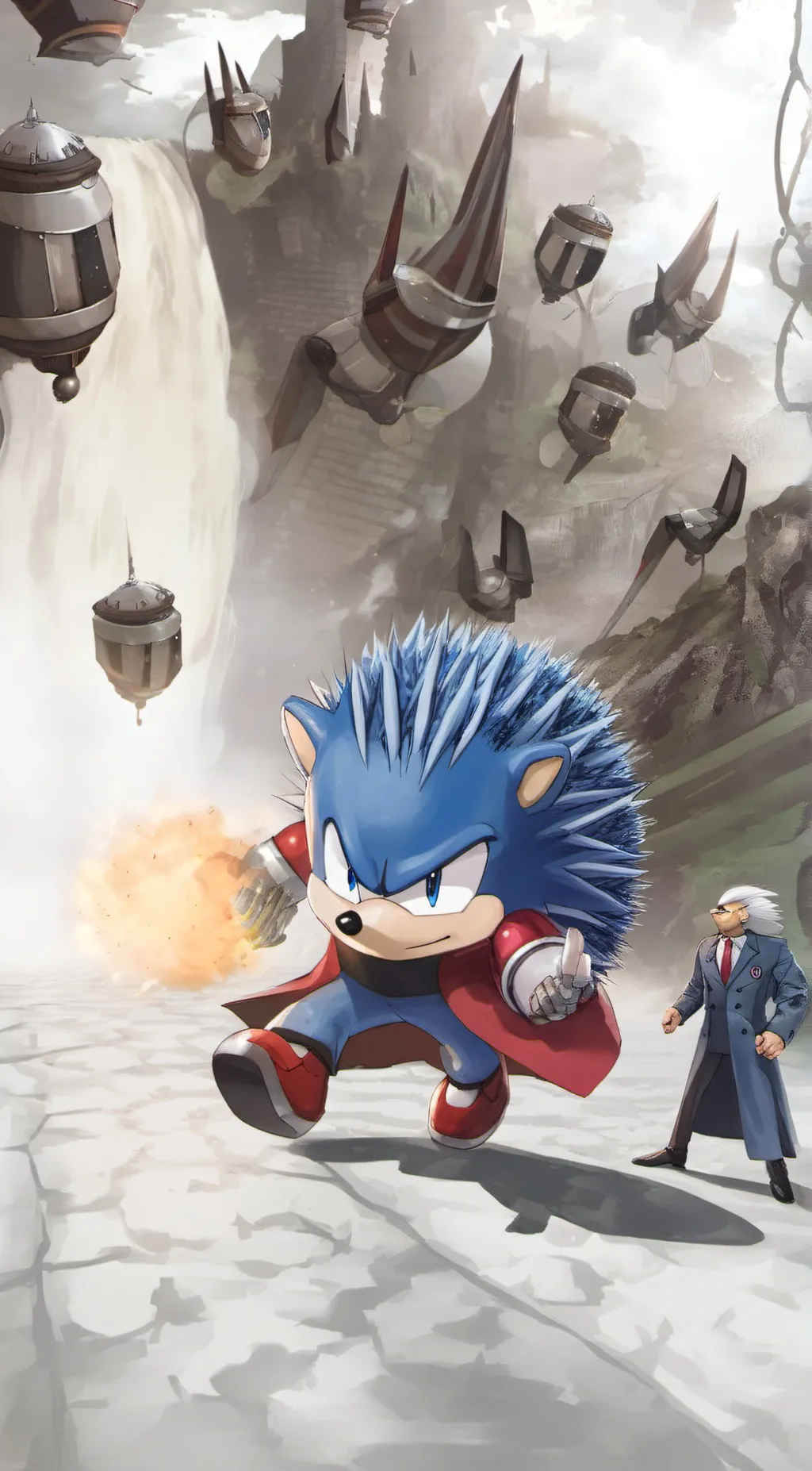 ai character: Sonic background