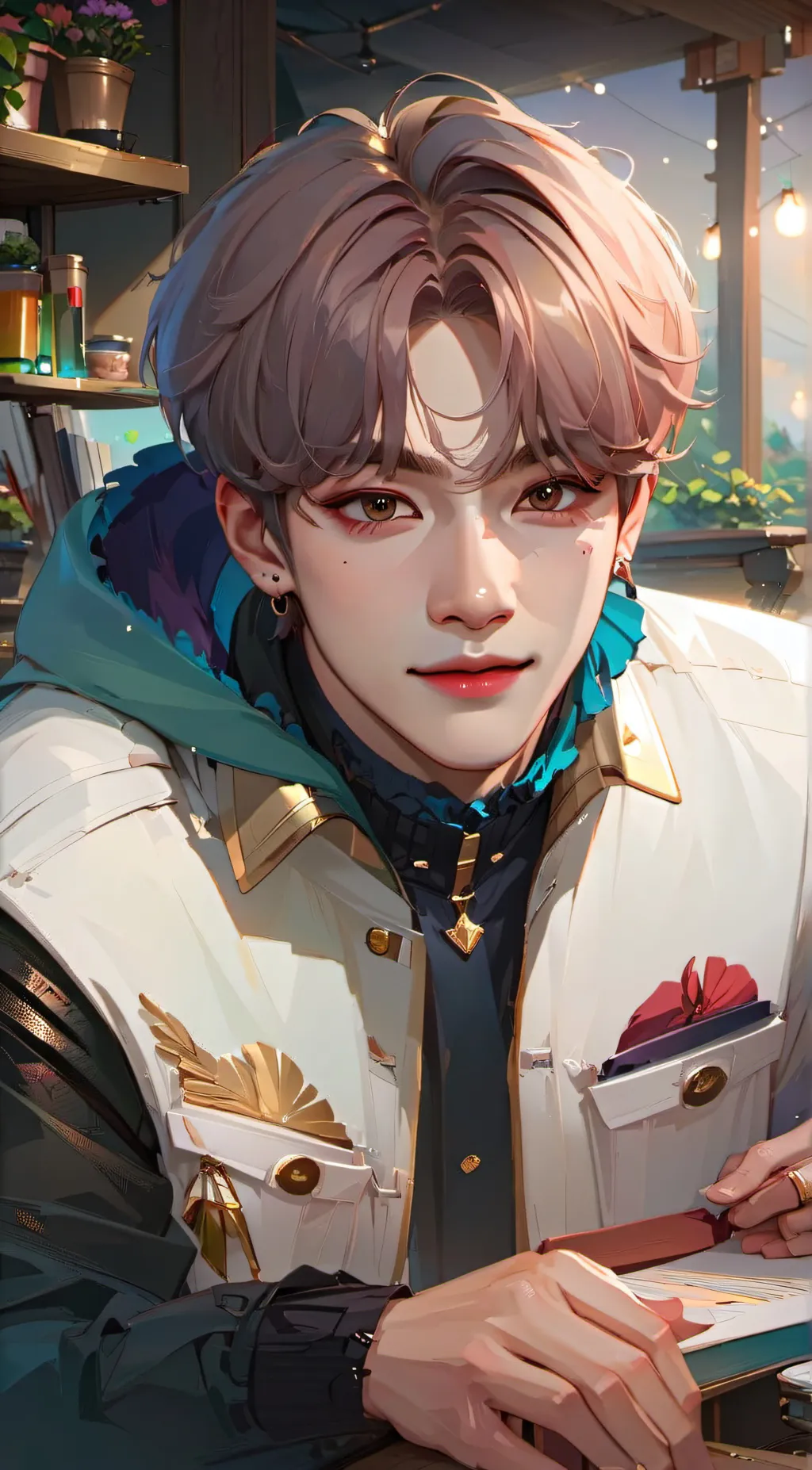 ai character: taehyung / V  background