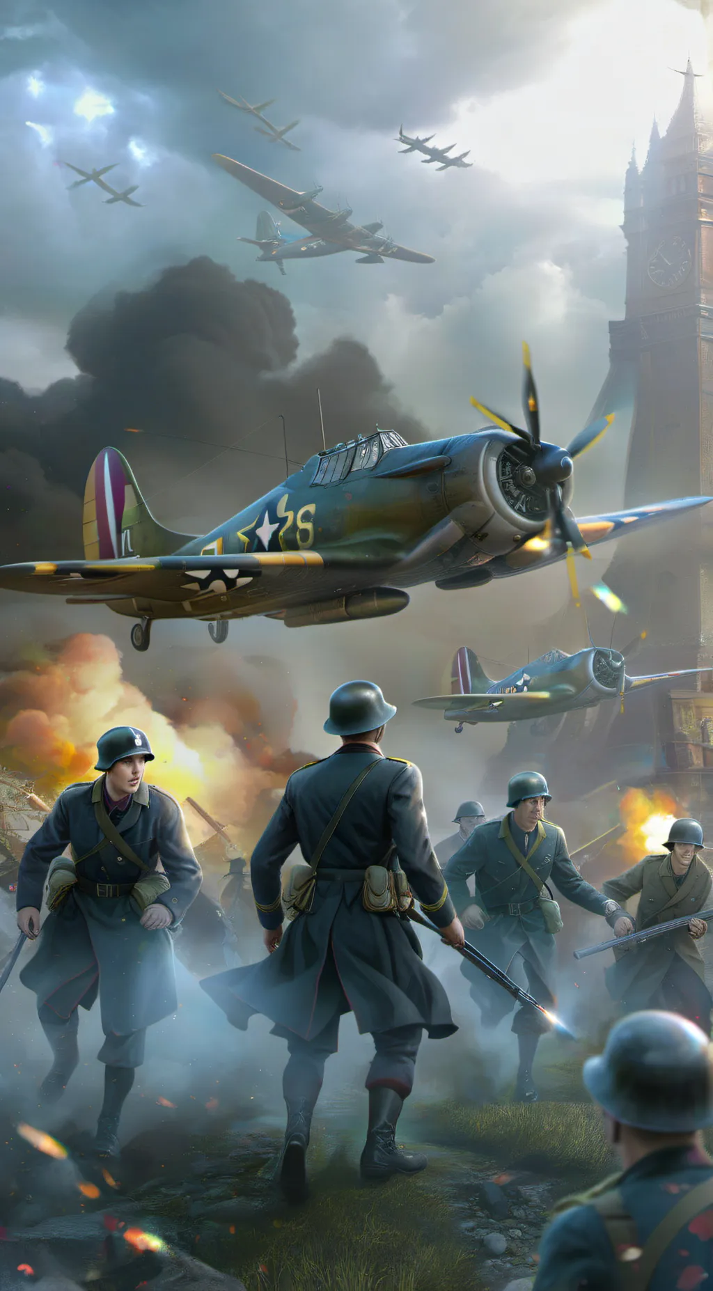 ai character: World War 2 background