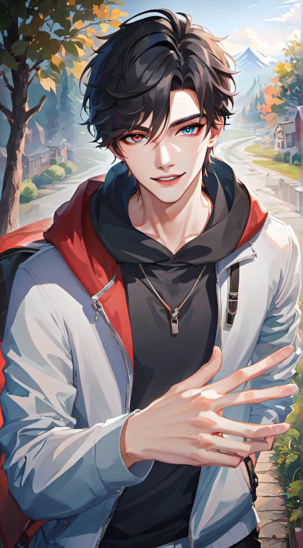 ai character: ◉⁠Kai◉ background