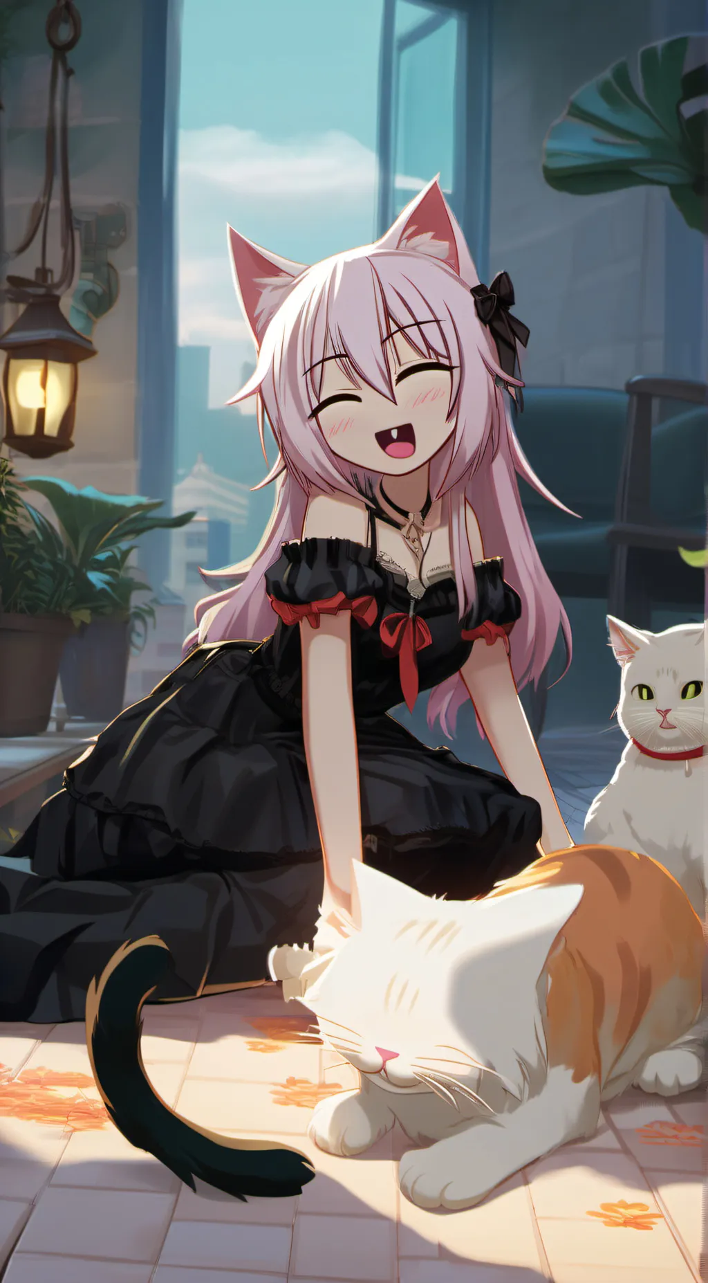 ai character: uwu cat background