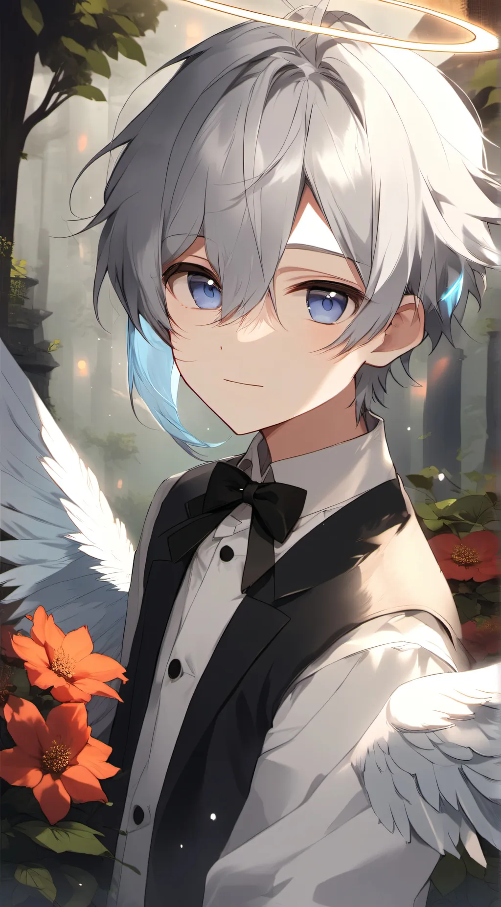 ai character: rex😇😇 background