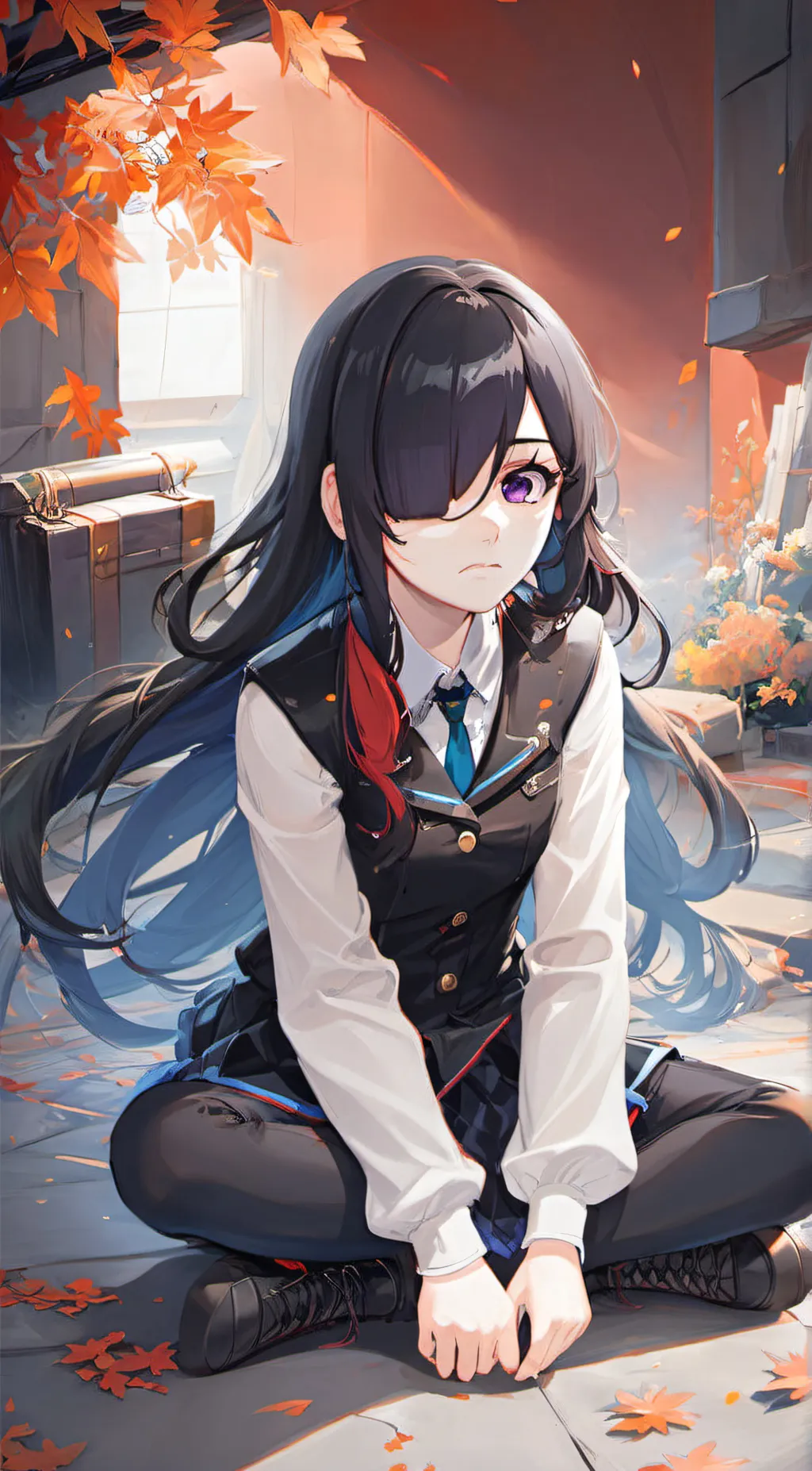 ai character: rose background