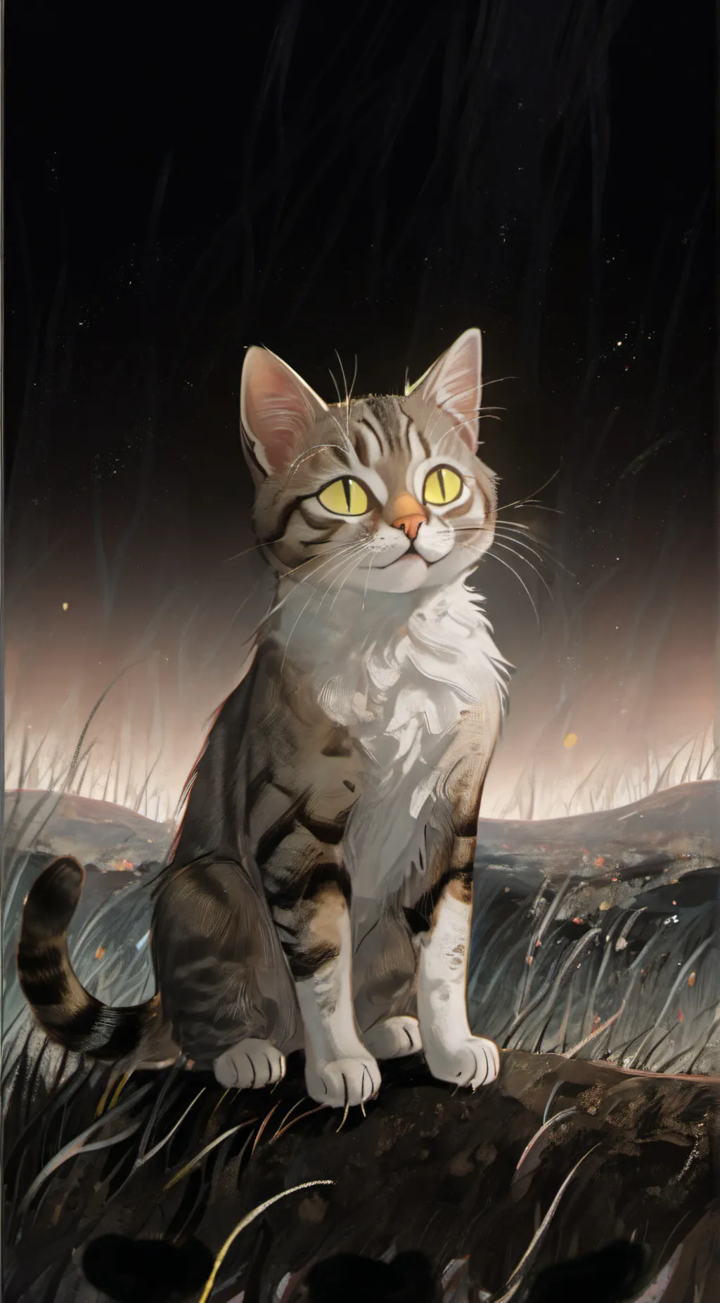 ai character: cartoon cat background