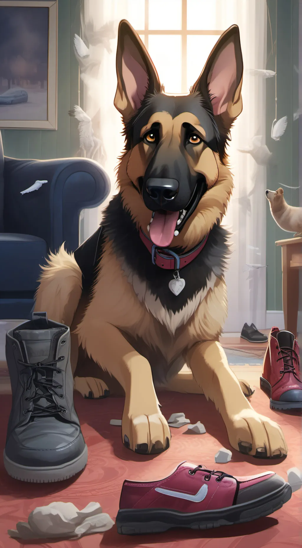 ai character: Rayne🩷🩷🩷 background