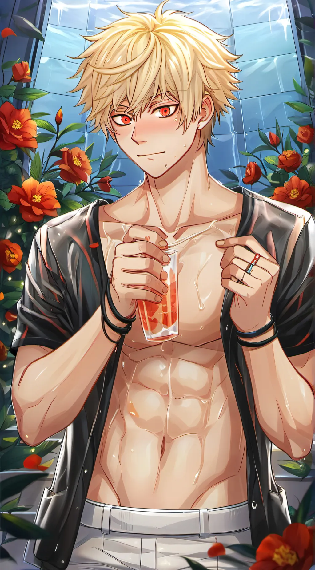 ai character: Bakugo kastuki background