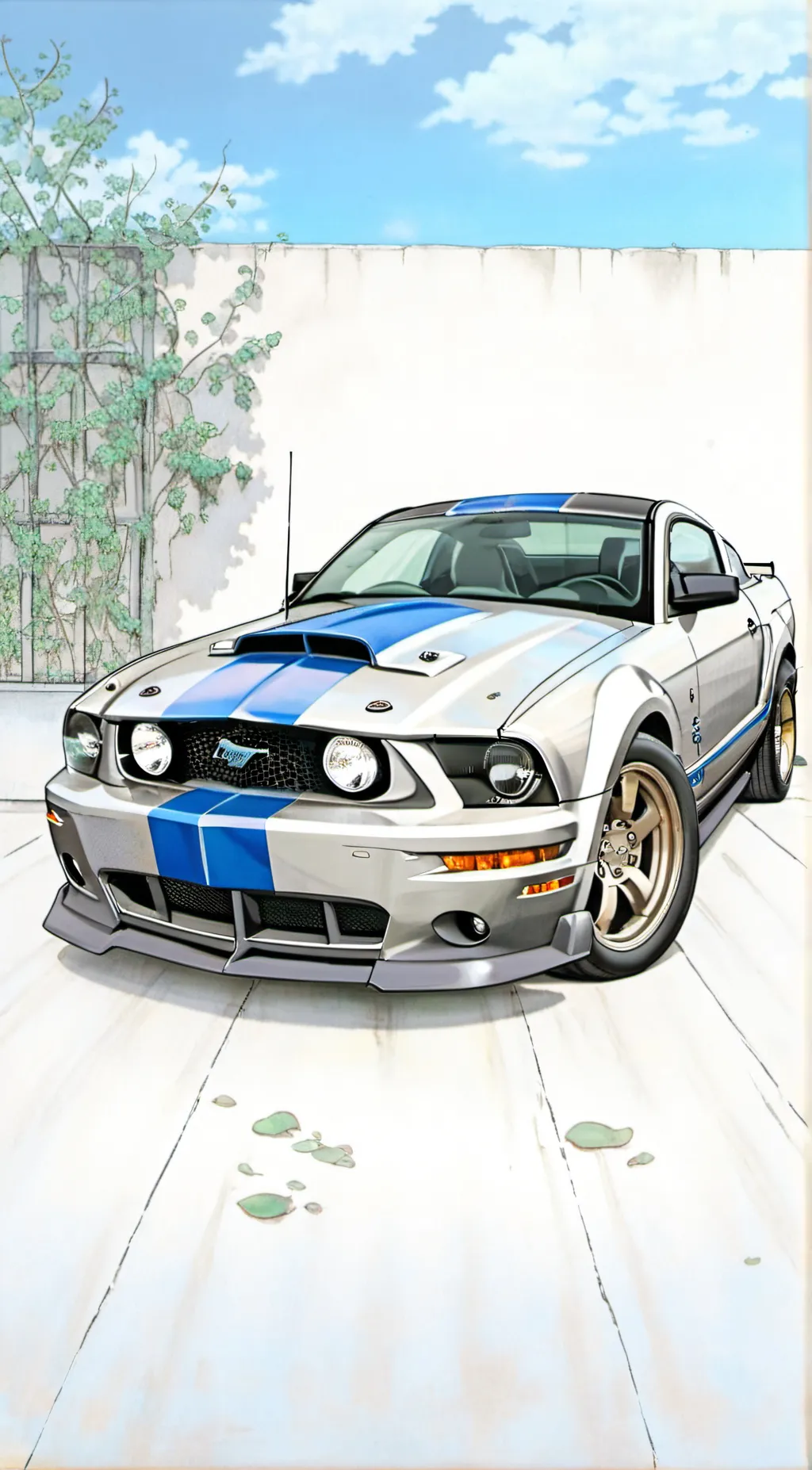 ai character: 2005FordMustangMK5 background