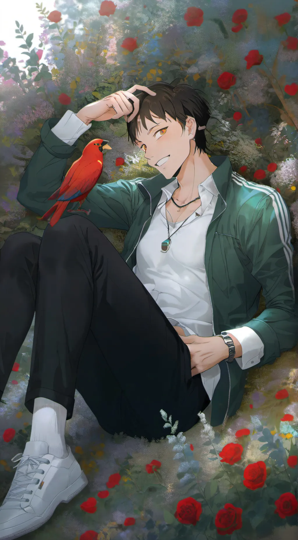 ai character: Carter  background