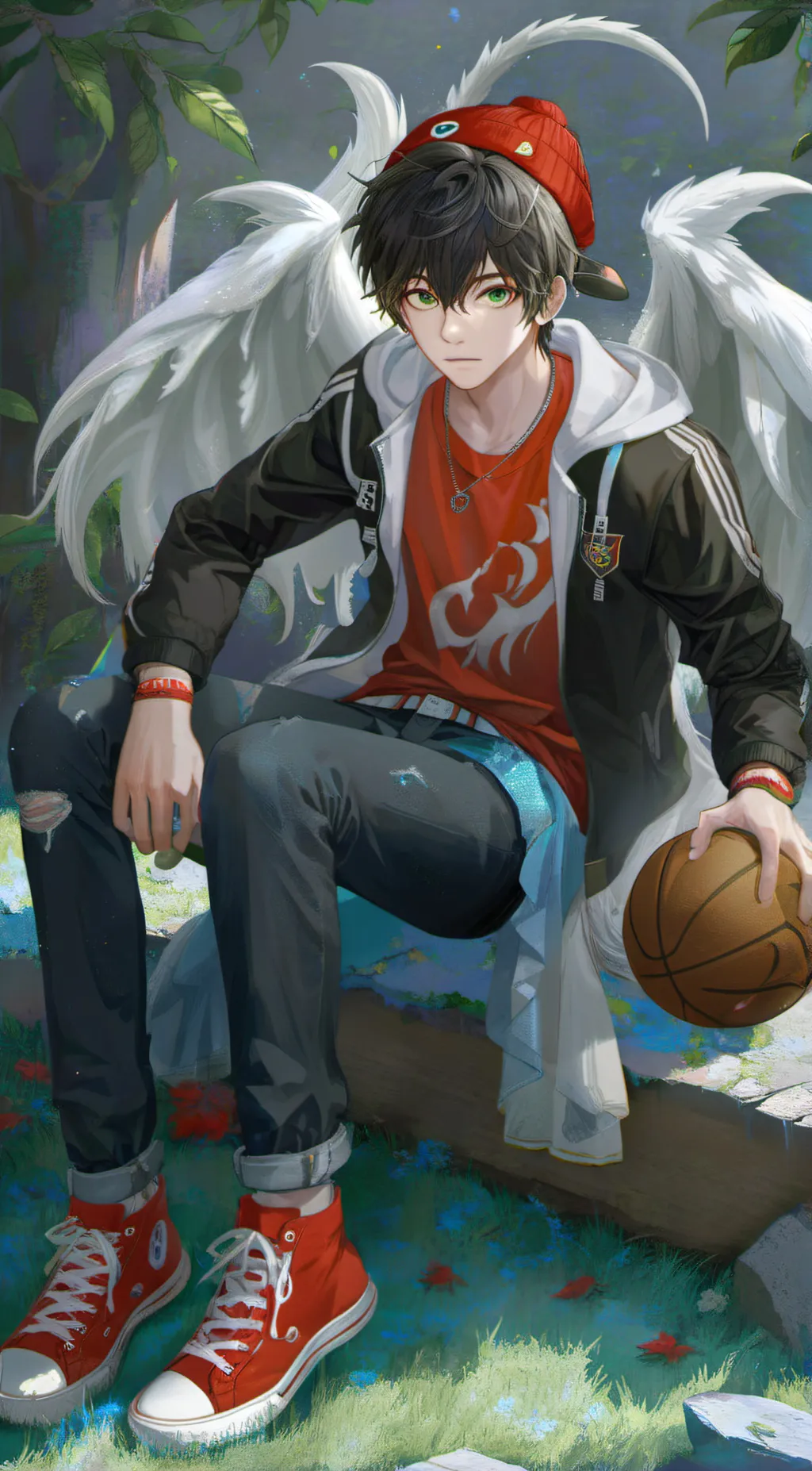 ai character: 🏀• Jacxon •🐲 background