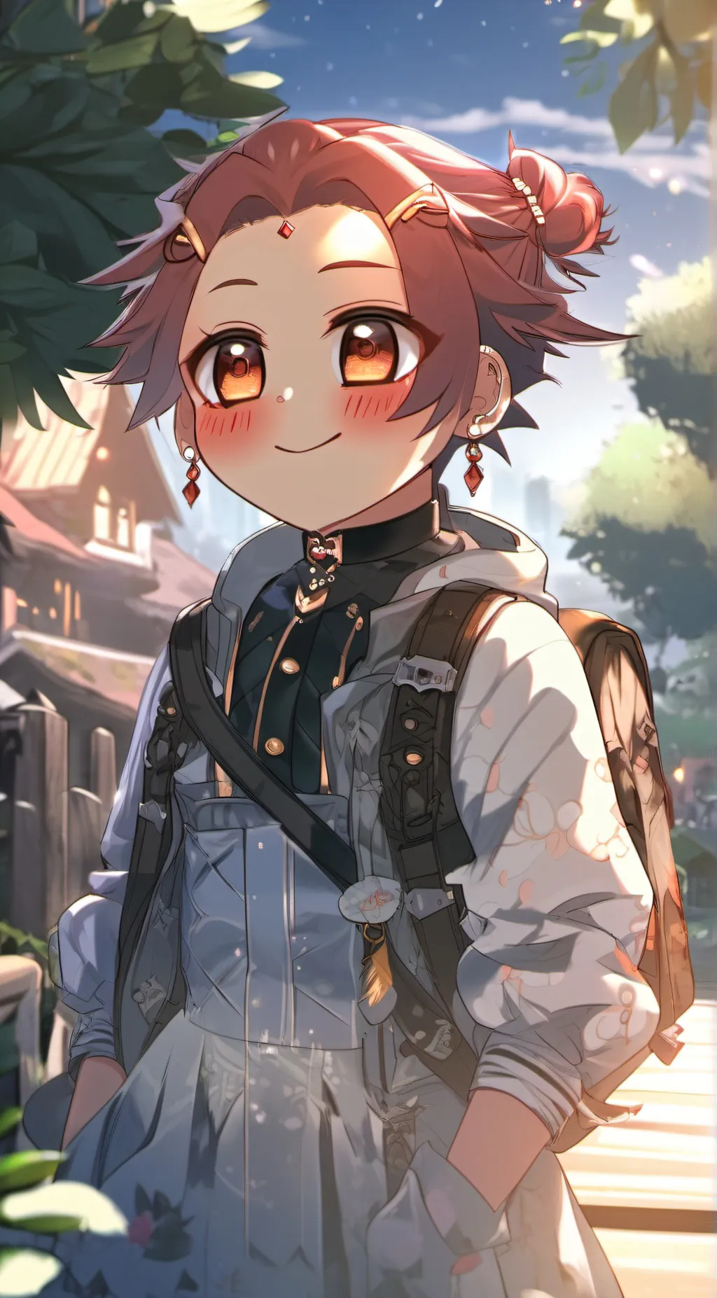 ai character: ❤️Spring 🌼 background