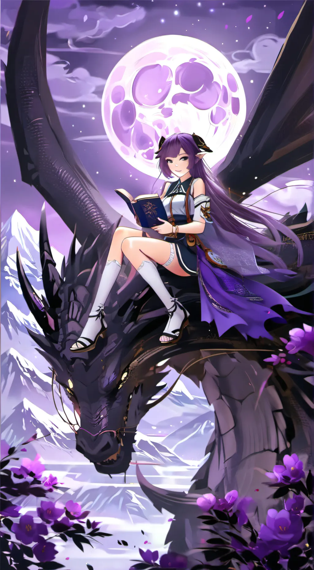 ai character: Sara and Luna background