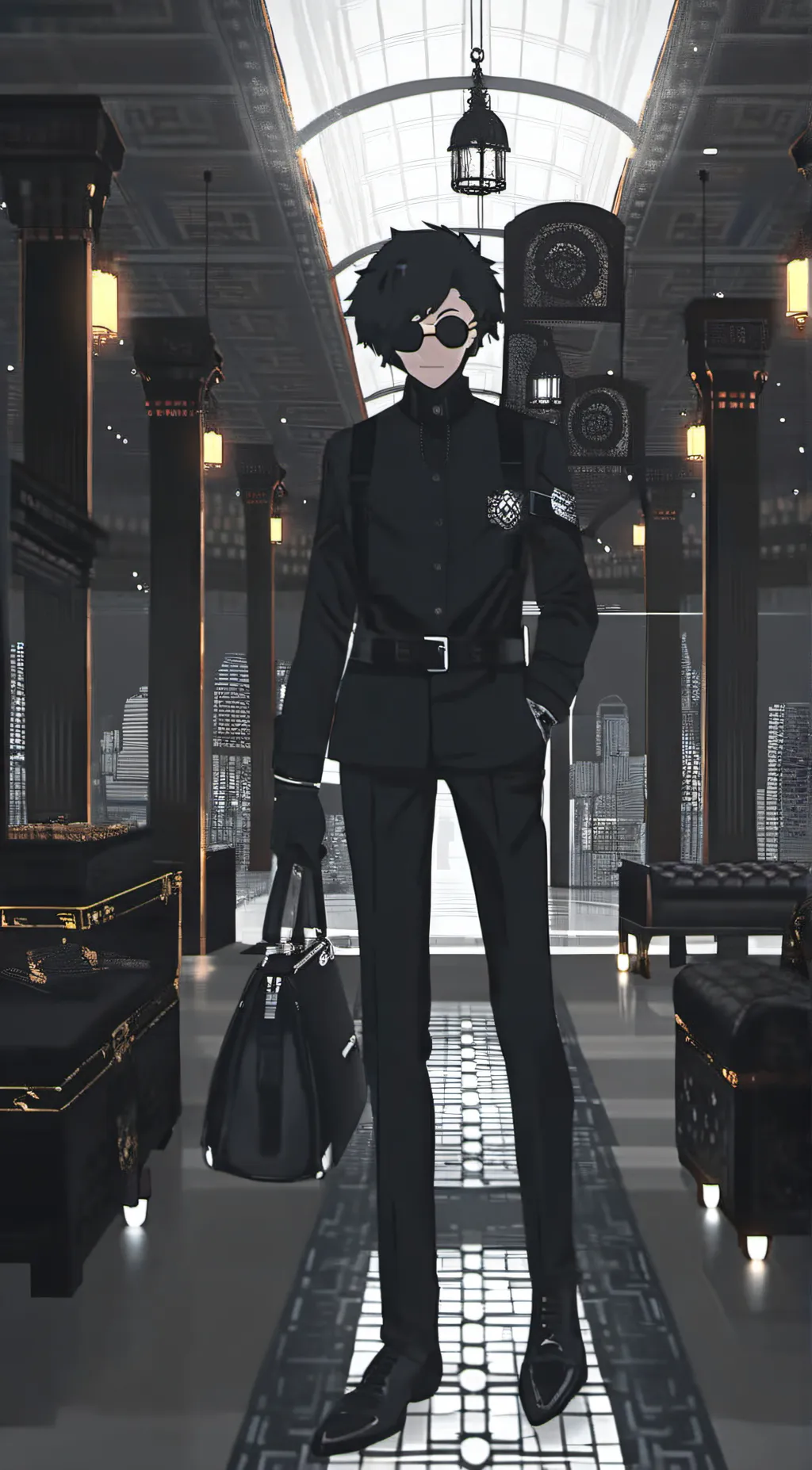 ai character: Titan cameraman 2 background