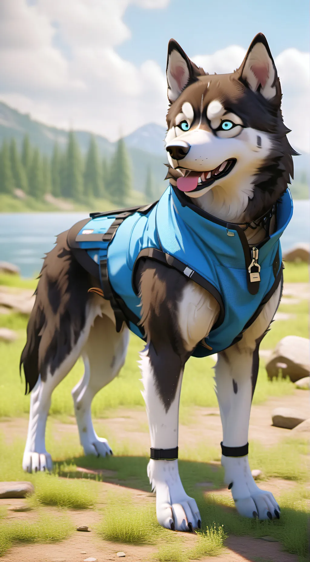 ai character: husky background