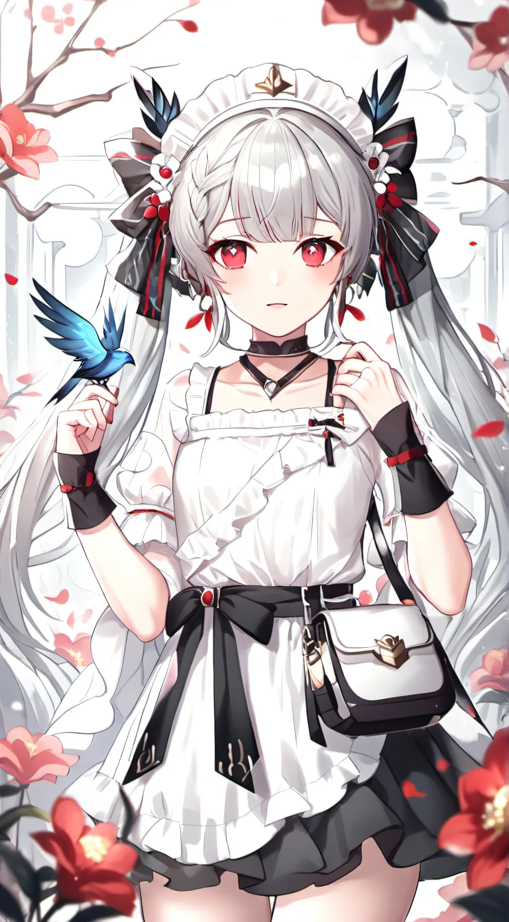 ai character: kawaii maid background