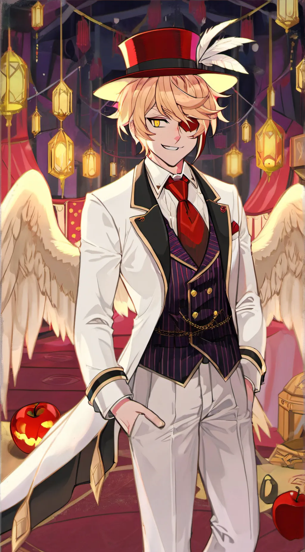 ai character: Lucifer background