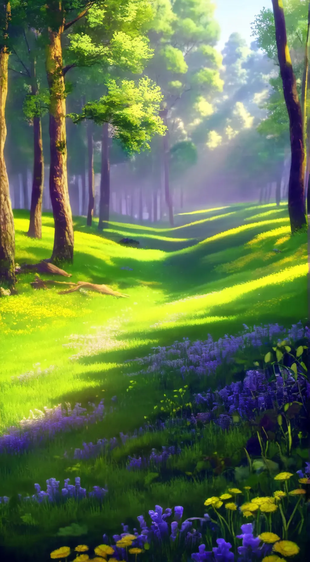 ai character: Grass background