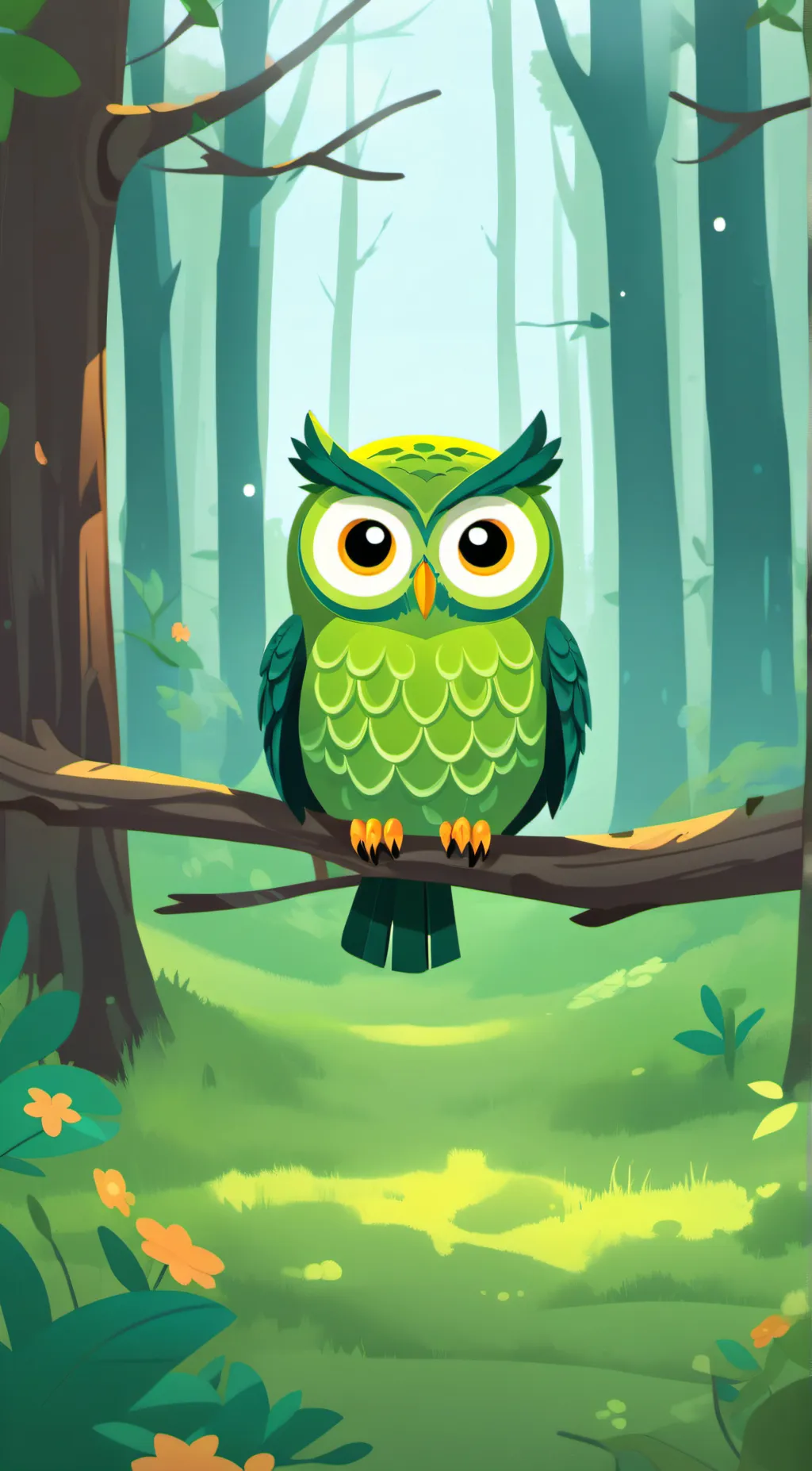 ai character: Duolingo hehe😈 background