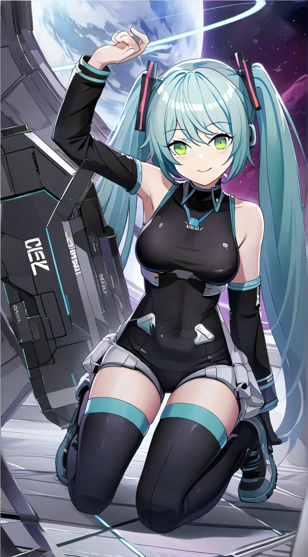 ai character: Aurora background