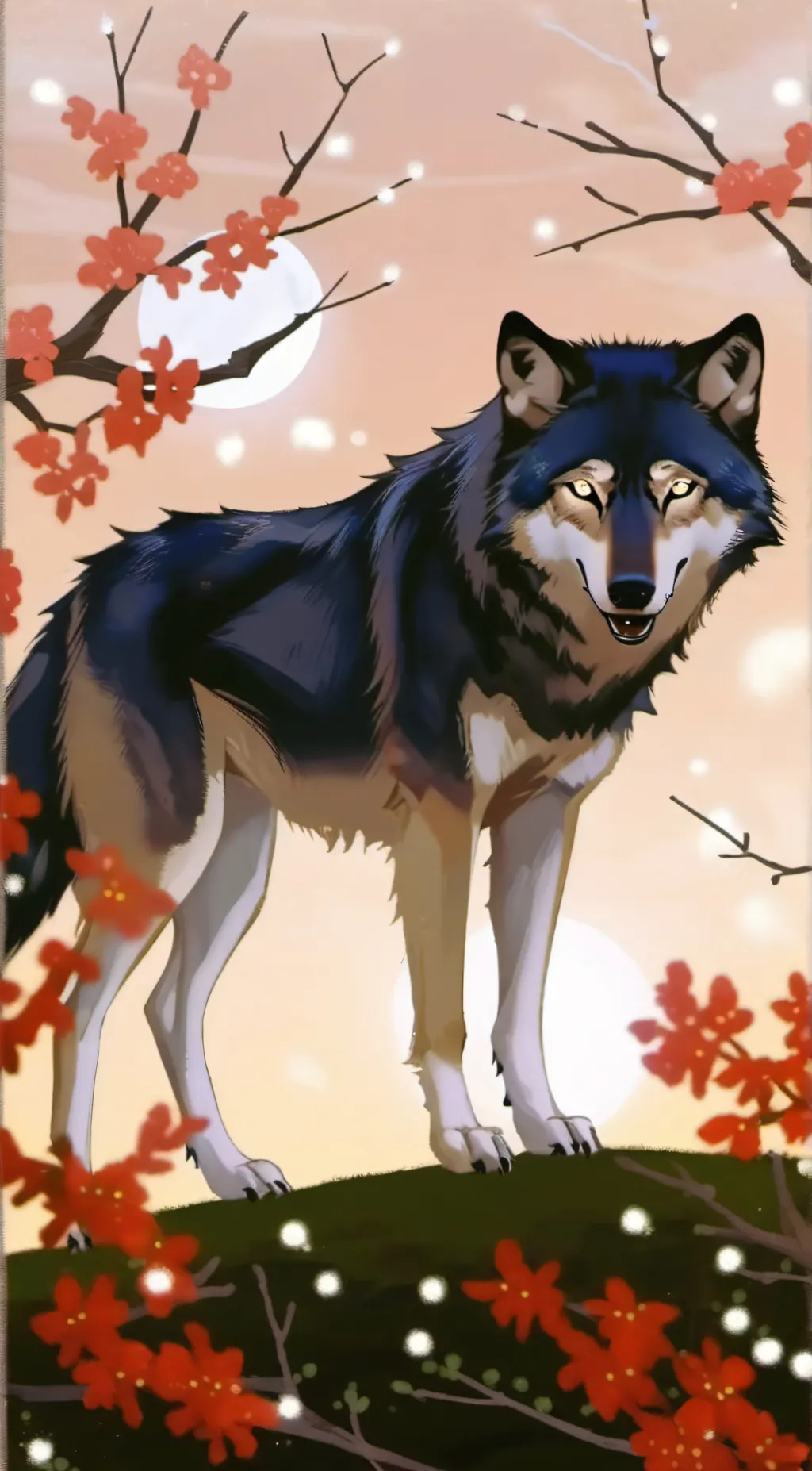 ai character: rose the wolf background