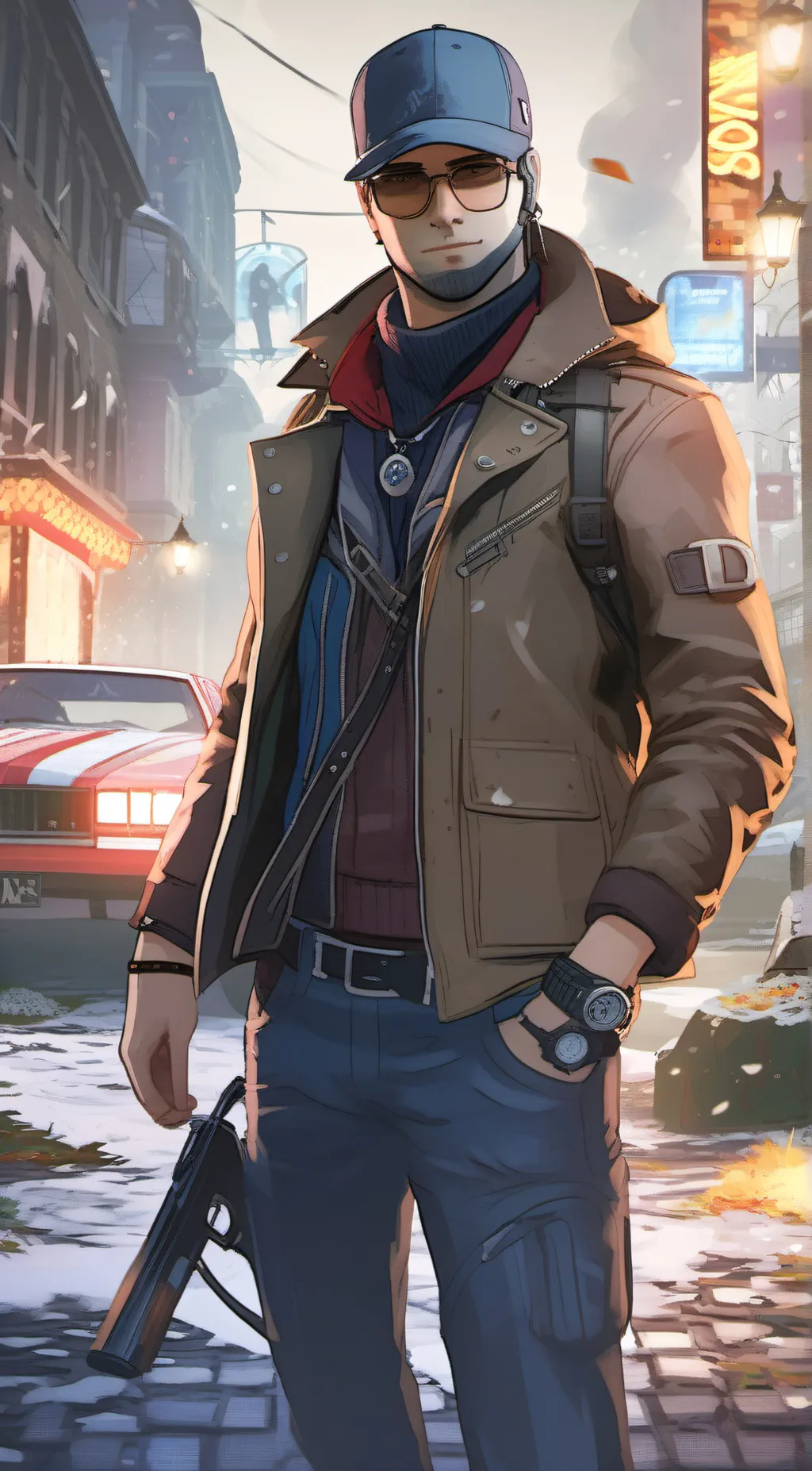 ai character: aiden peirce  background