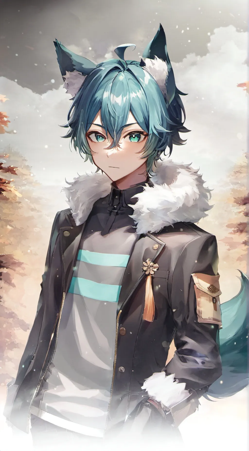 ai character: Frost fox background