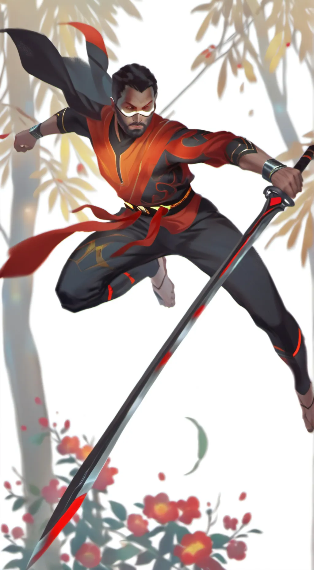 ai character: selender background