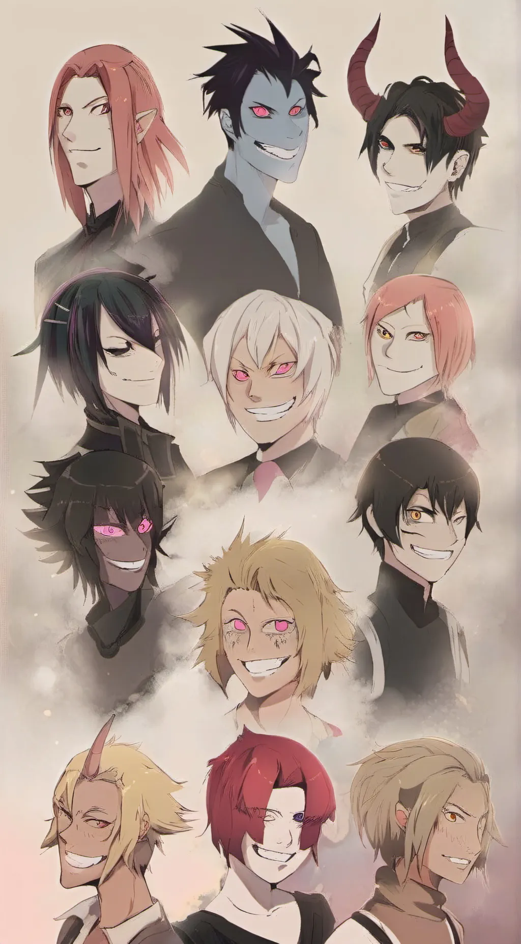 ai character: Baku squad band background