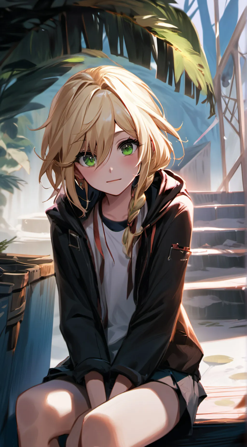 ai character: Olive background