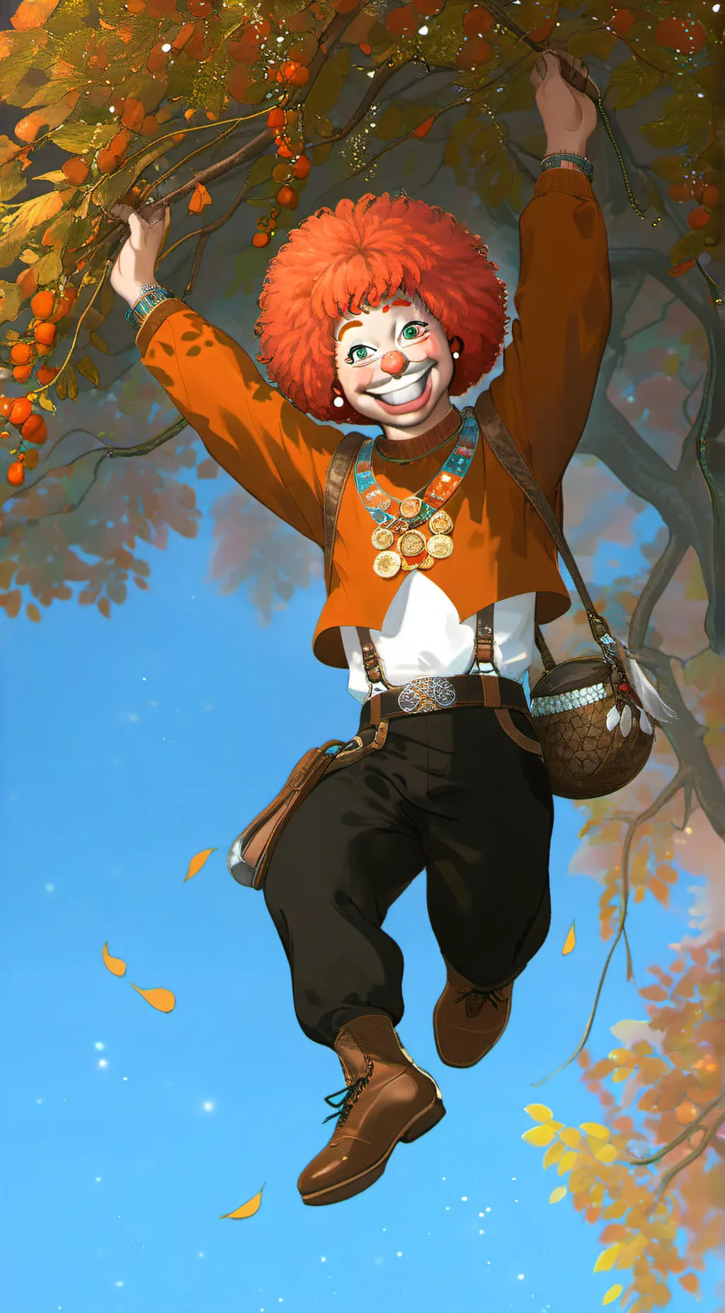 ai character: Rubber Clown  background