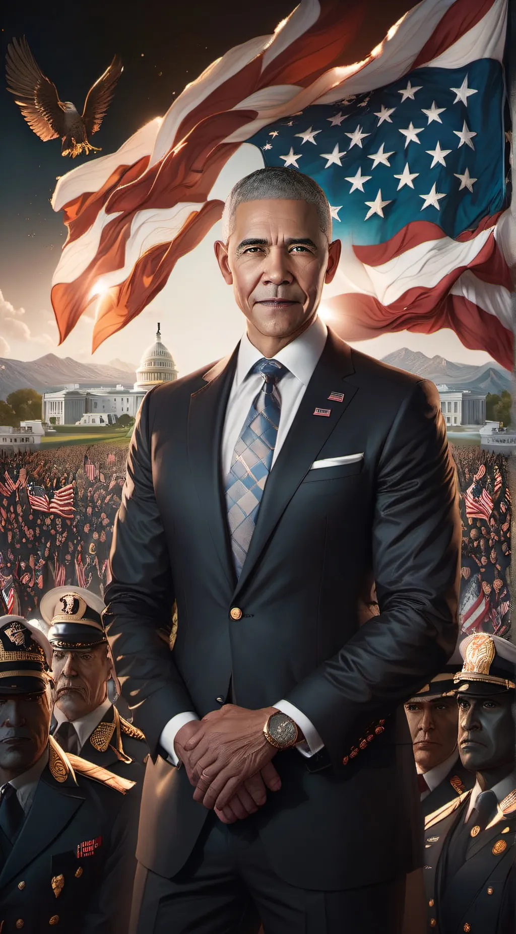 ai character: barack obama background