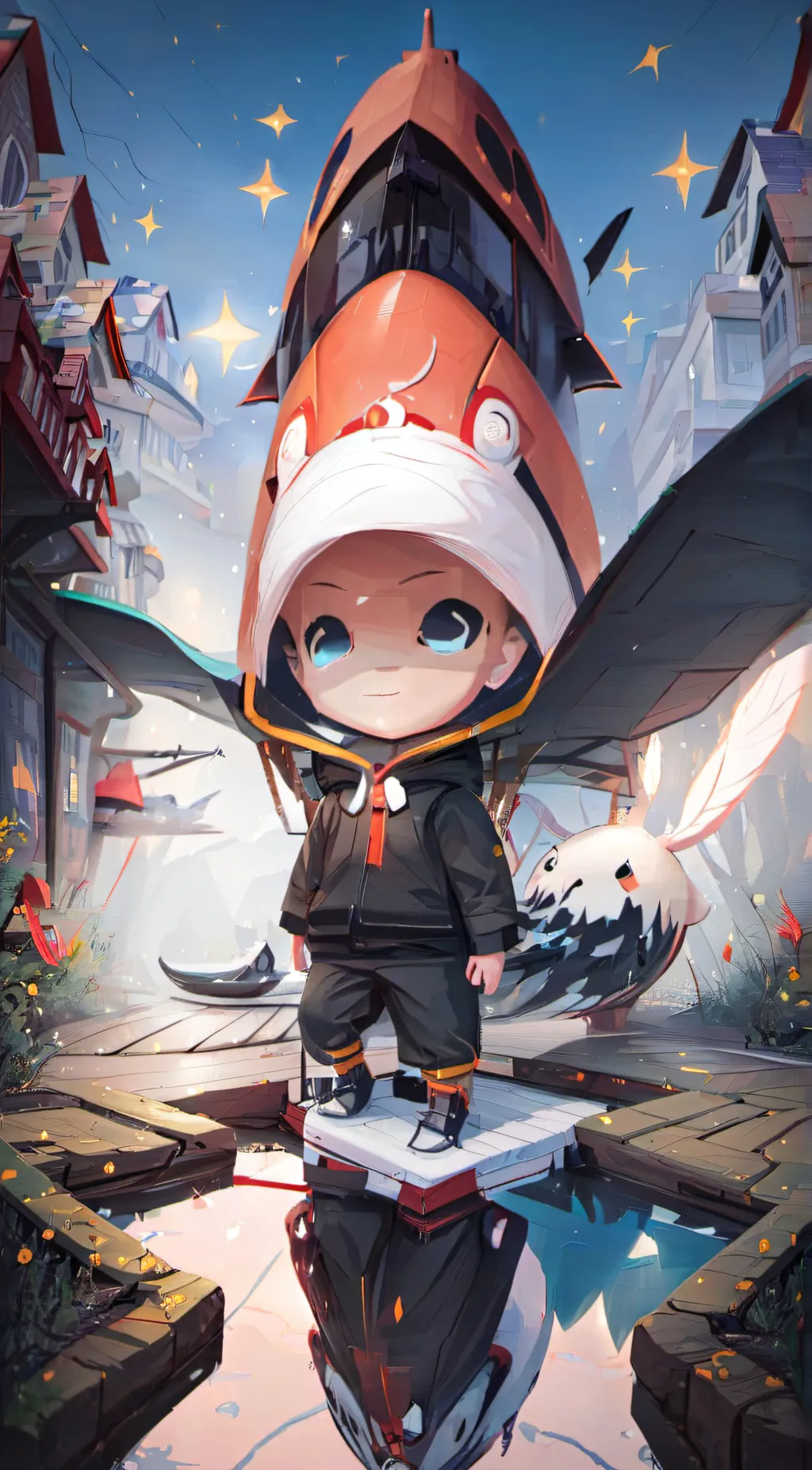 ai character: Oliver  background