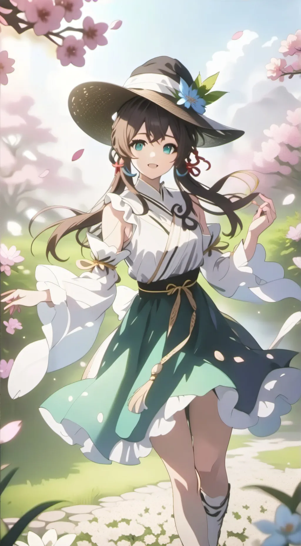 ai character: violet background