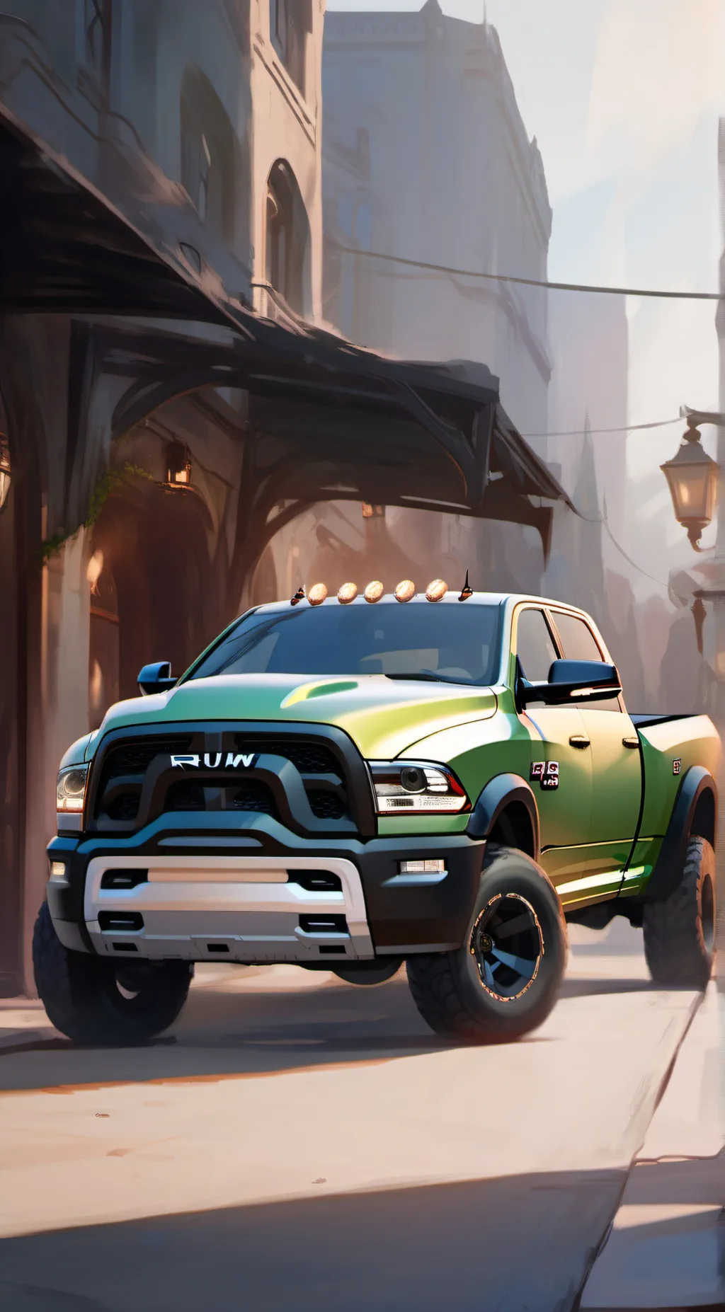 ai character: mean green machine background