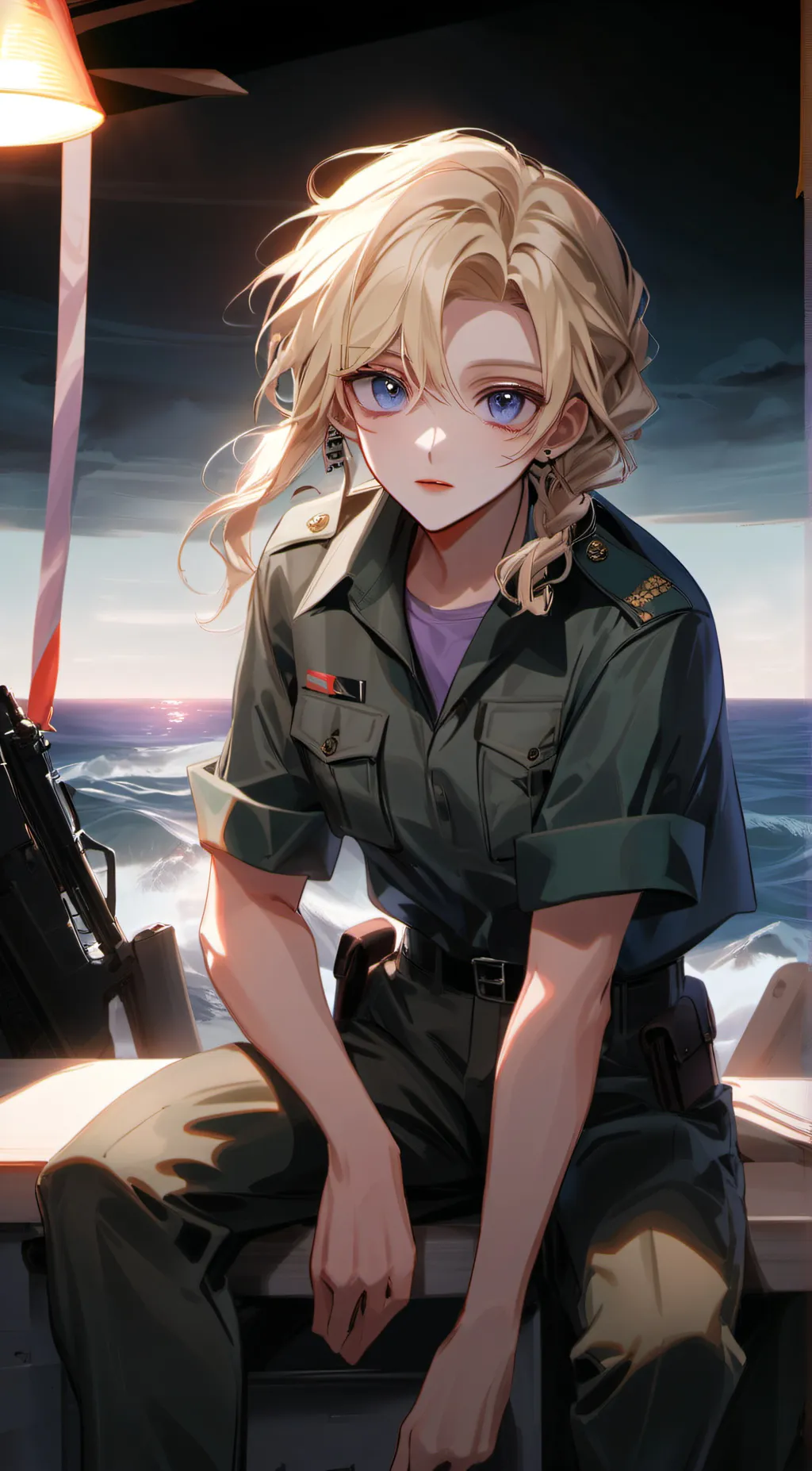 ai character: aless  background