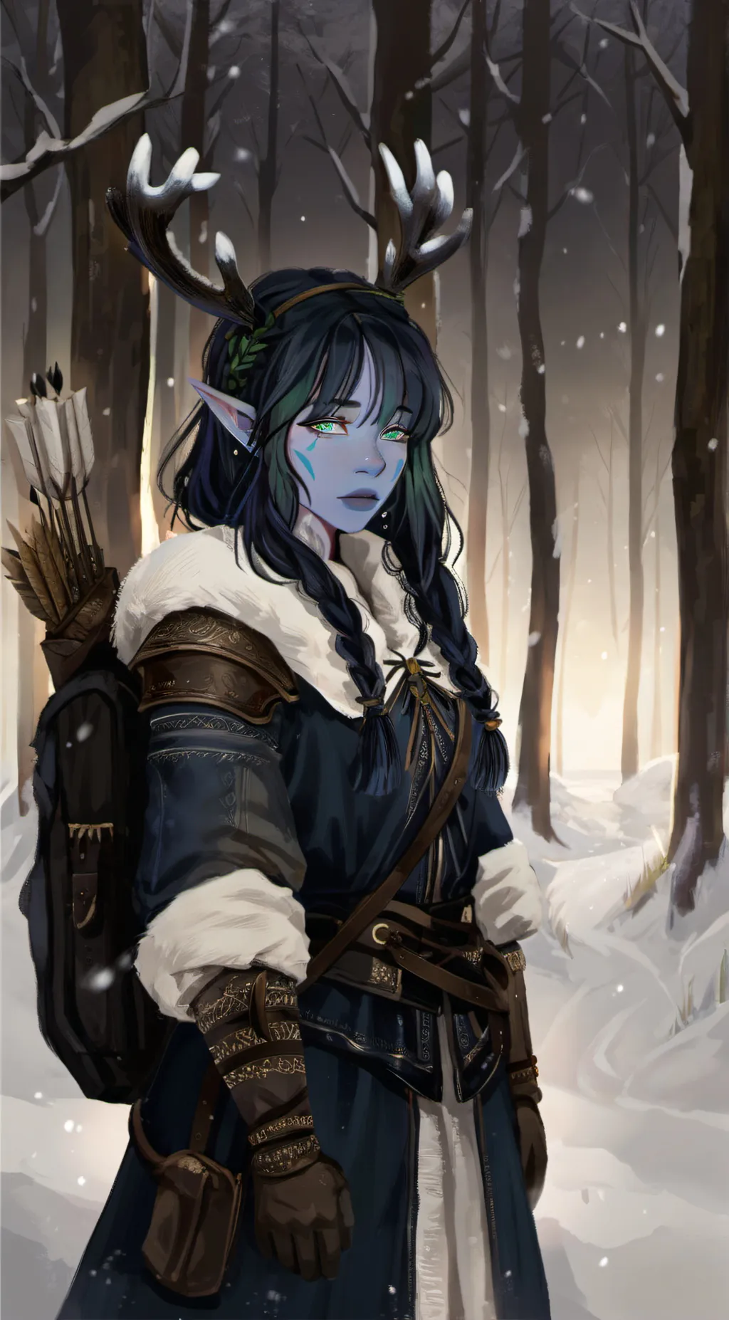 ai character: Holly Frost  background