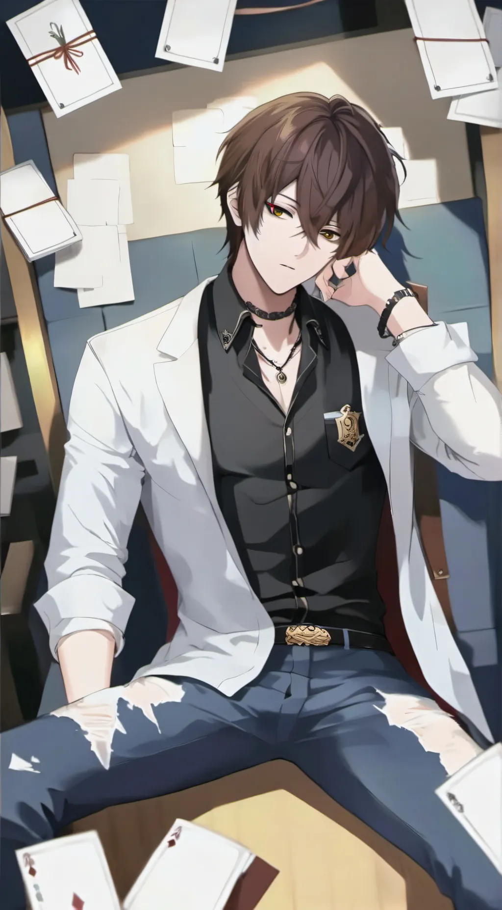 ai character: Lucas  background