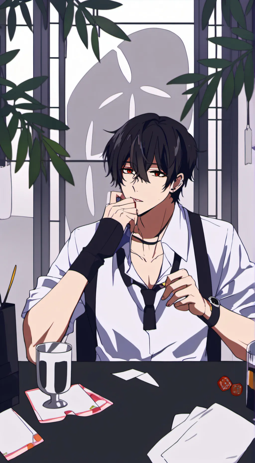 ai character: Aaron background