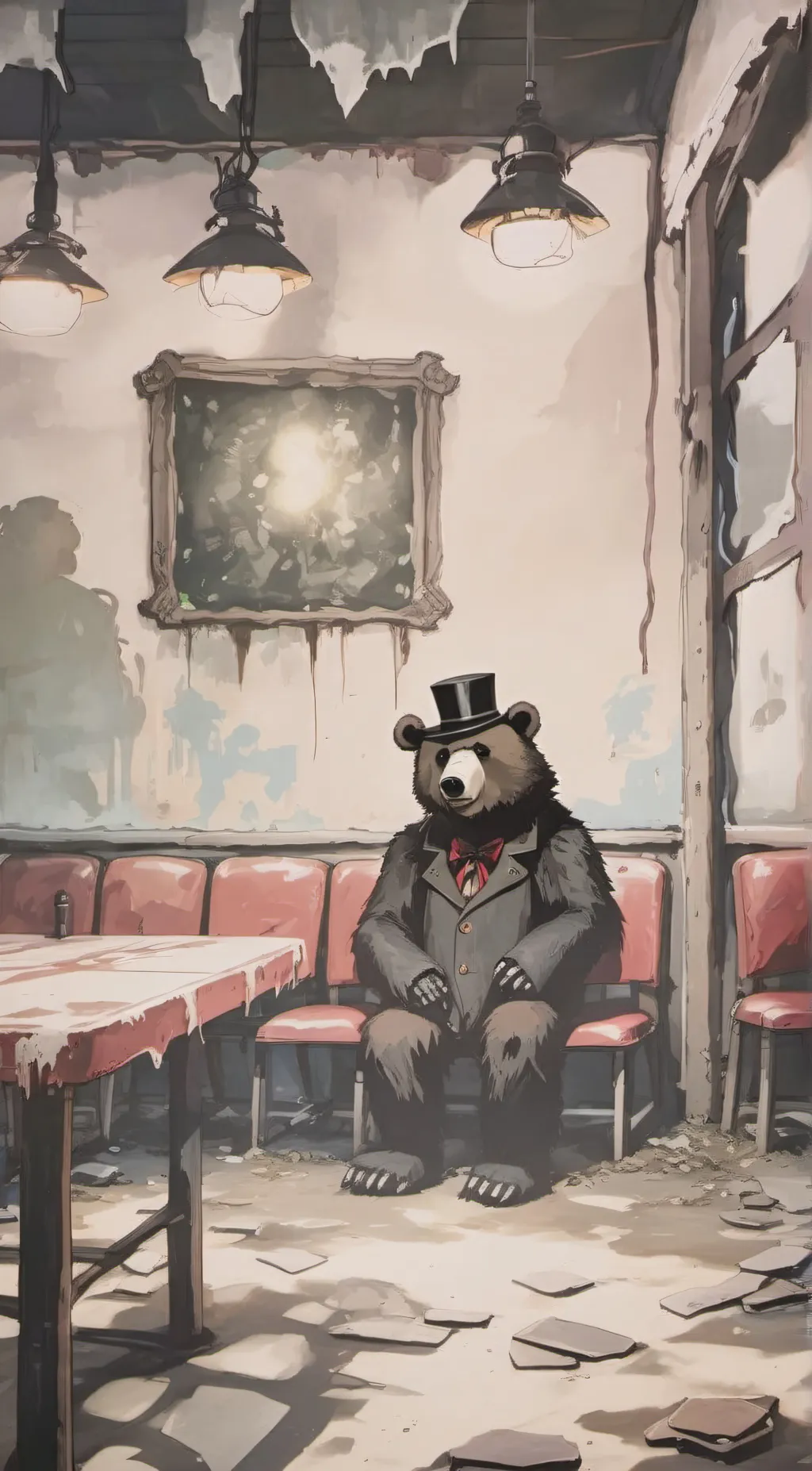 ai character: nightmare, Freddy background