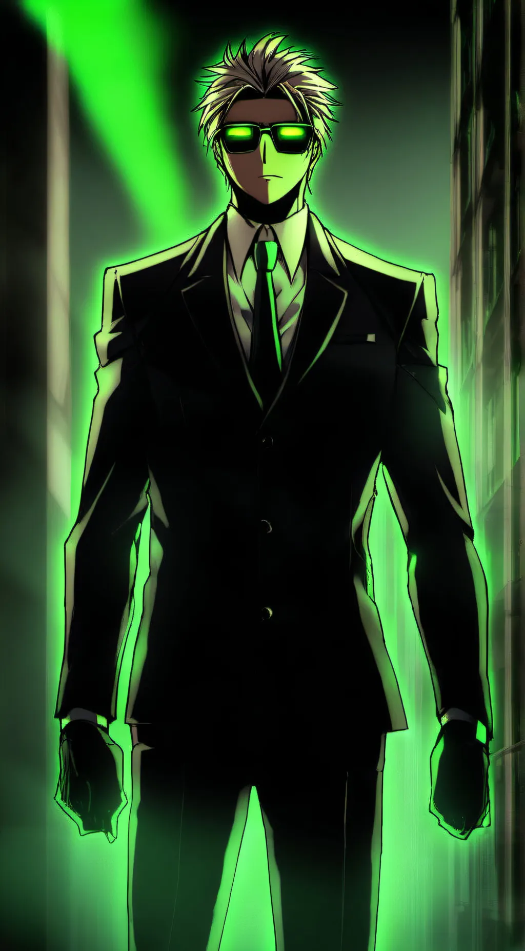 ai character: Secret agent background