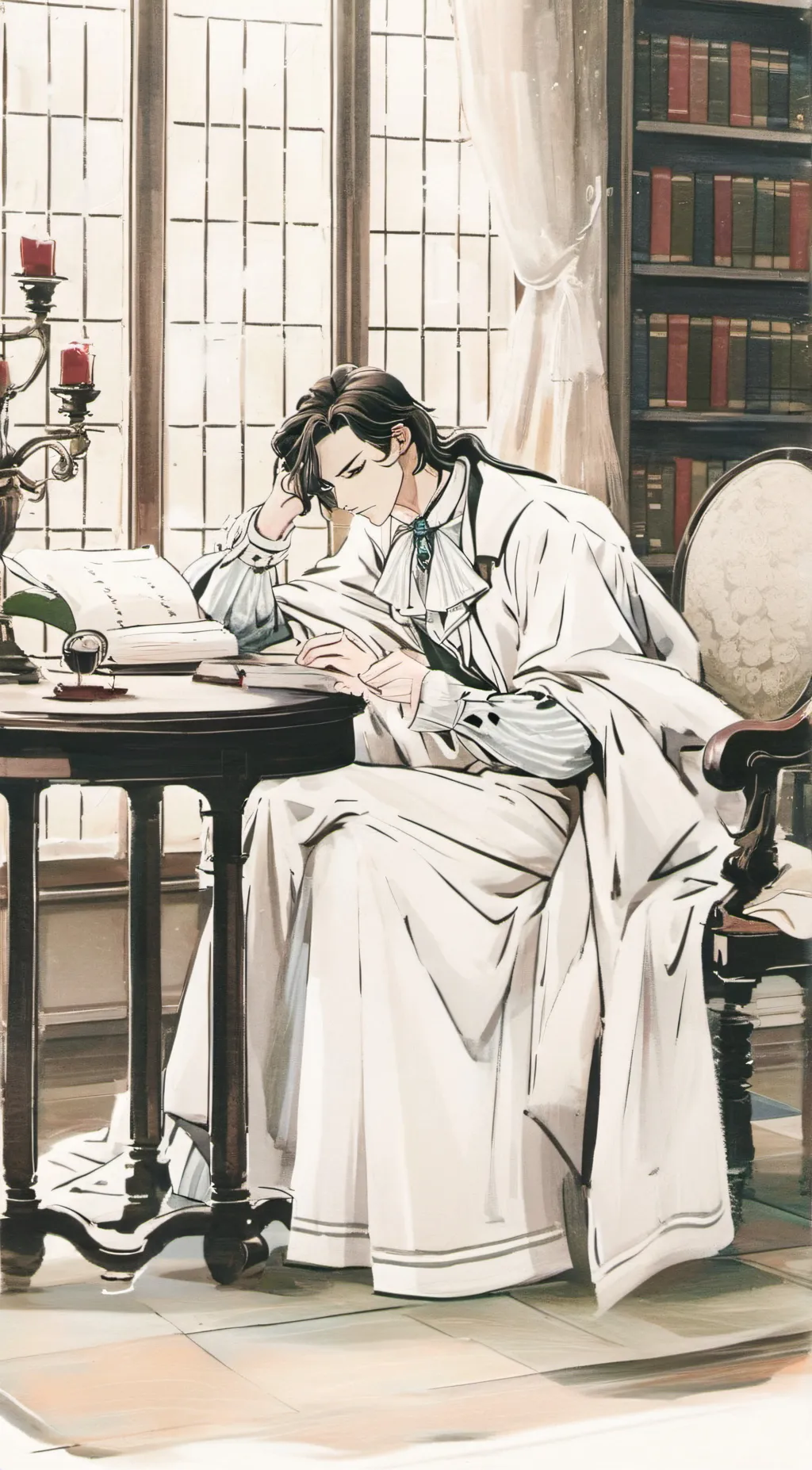 ai character: boss zack  background