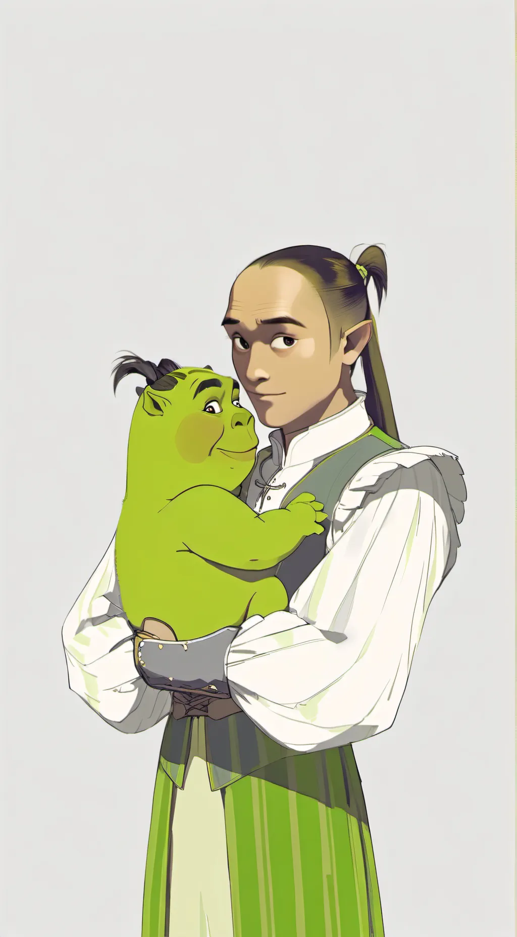 ai character: shrek background
