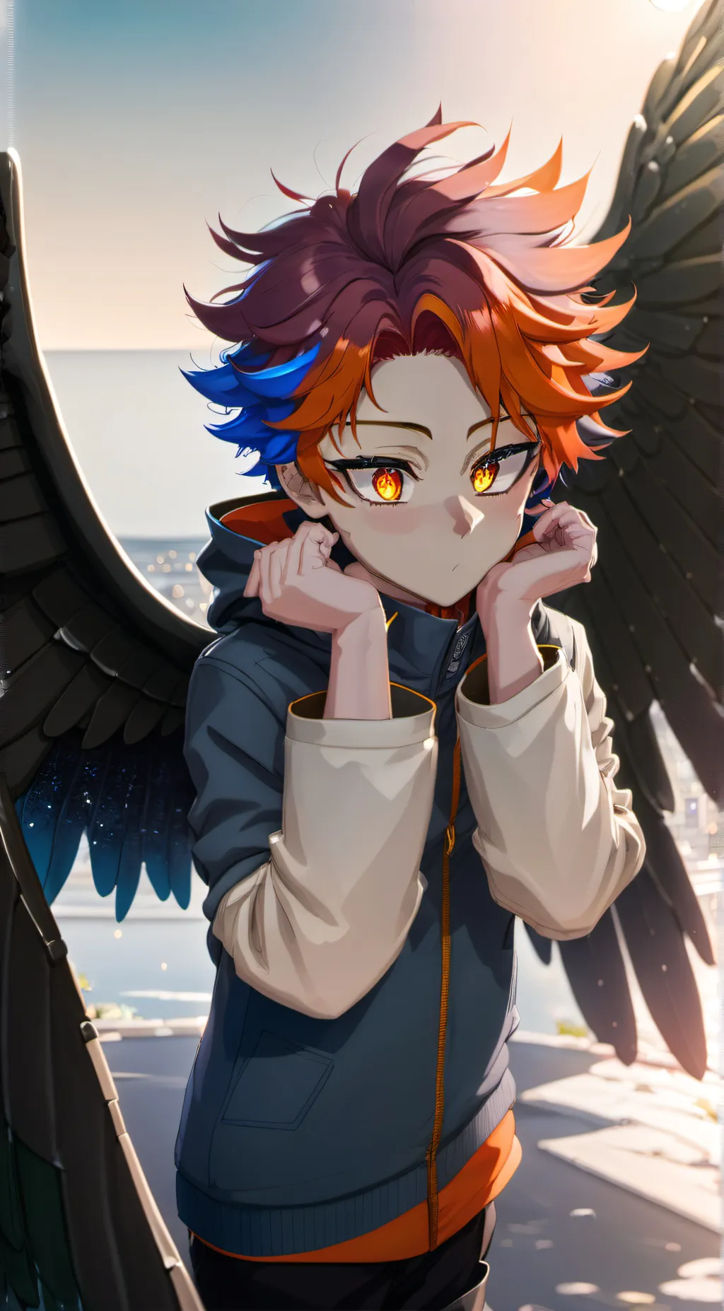 ai character: dabi×hawks background