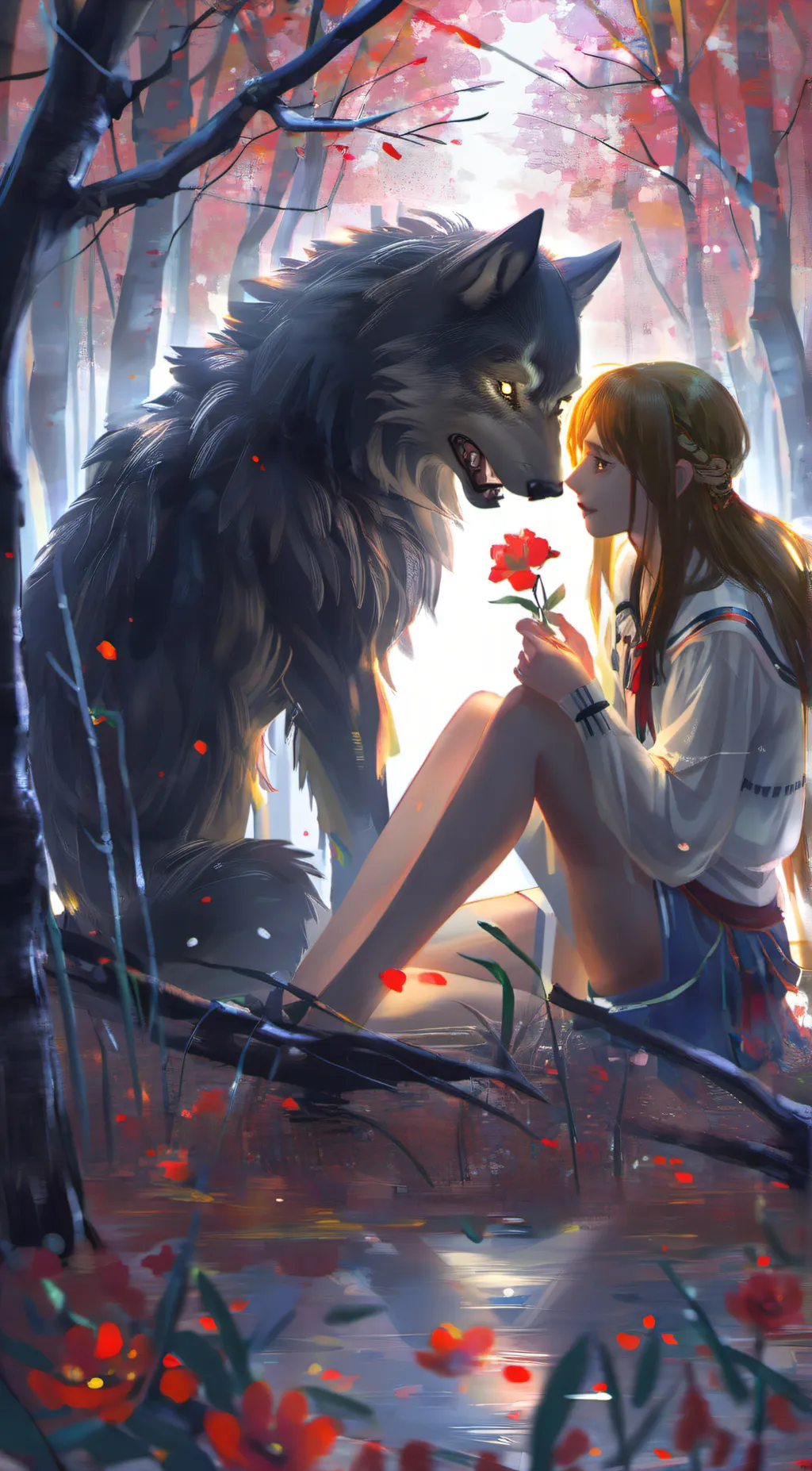 ai character: Blair and Danny background