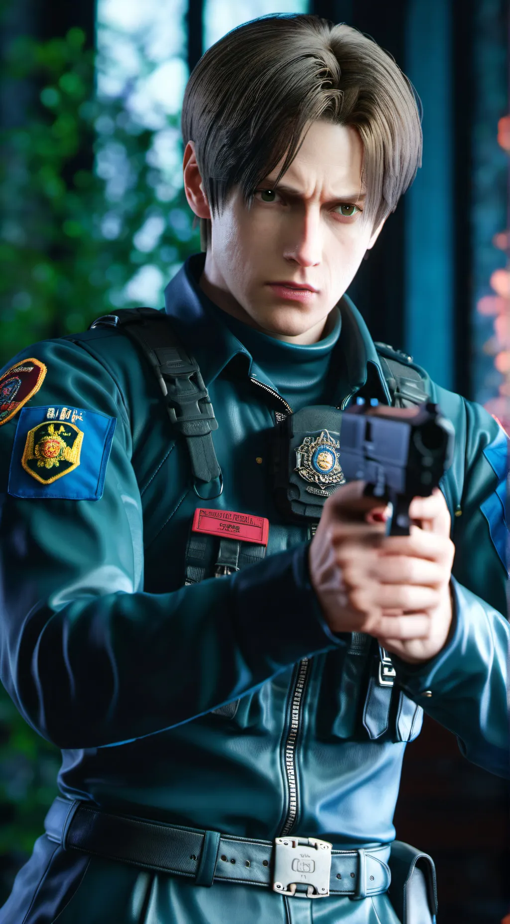 ai character: Leon background