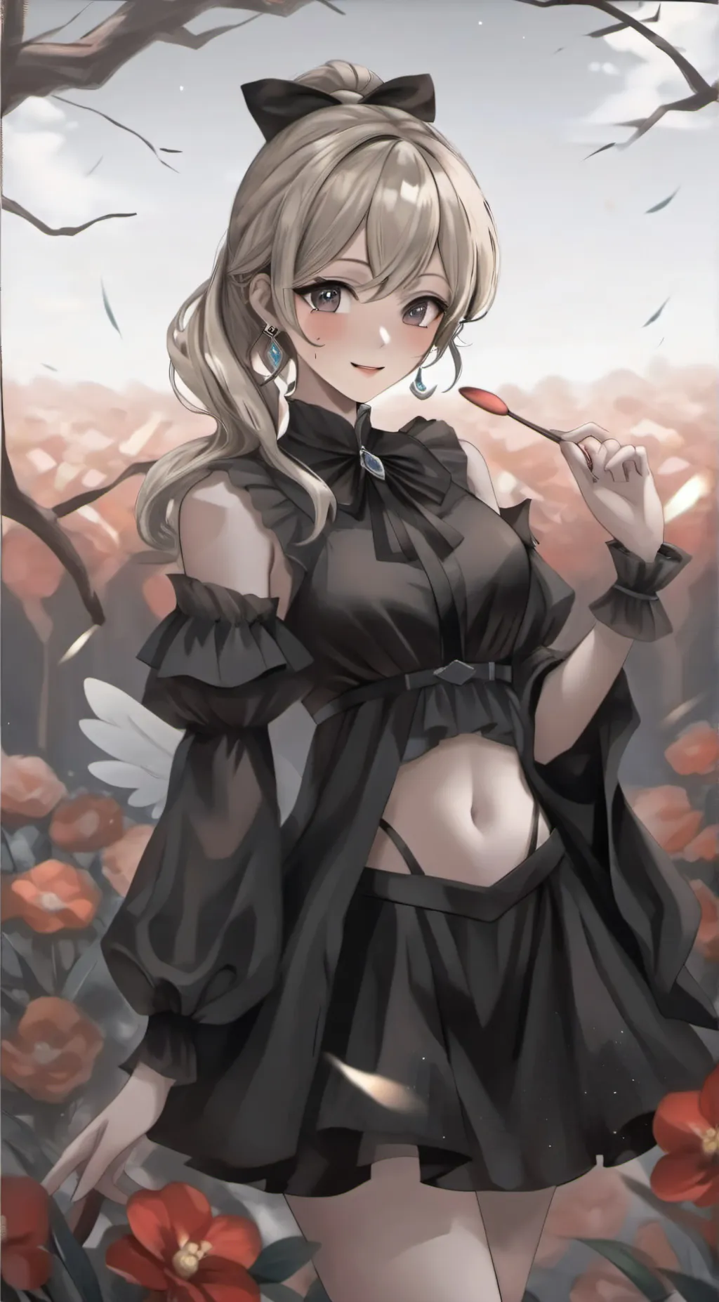 ai character: cheerleader qva background