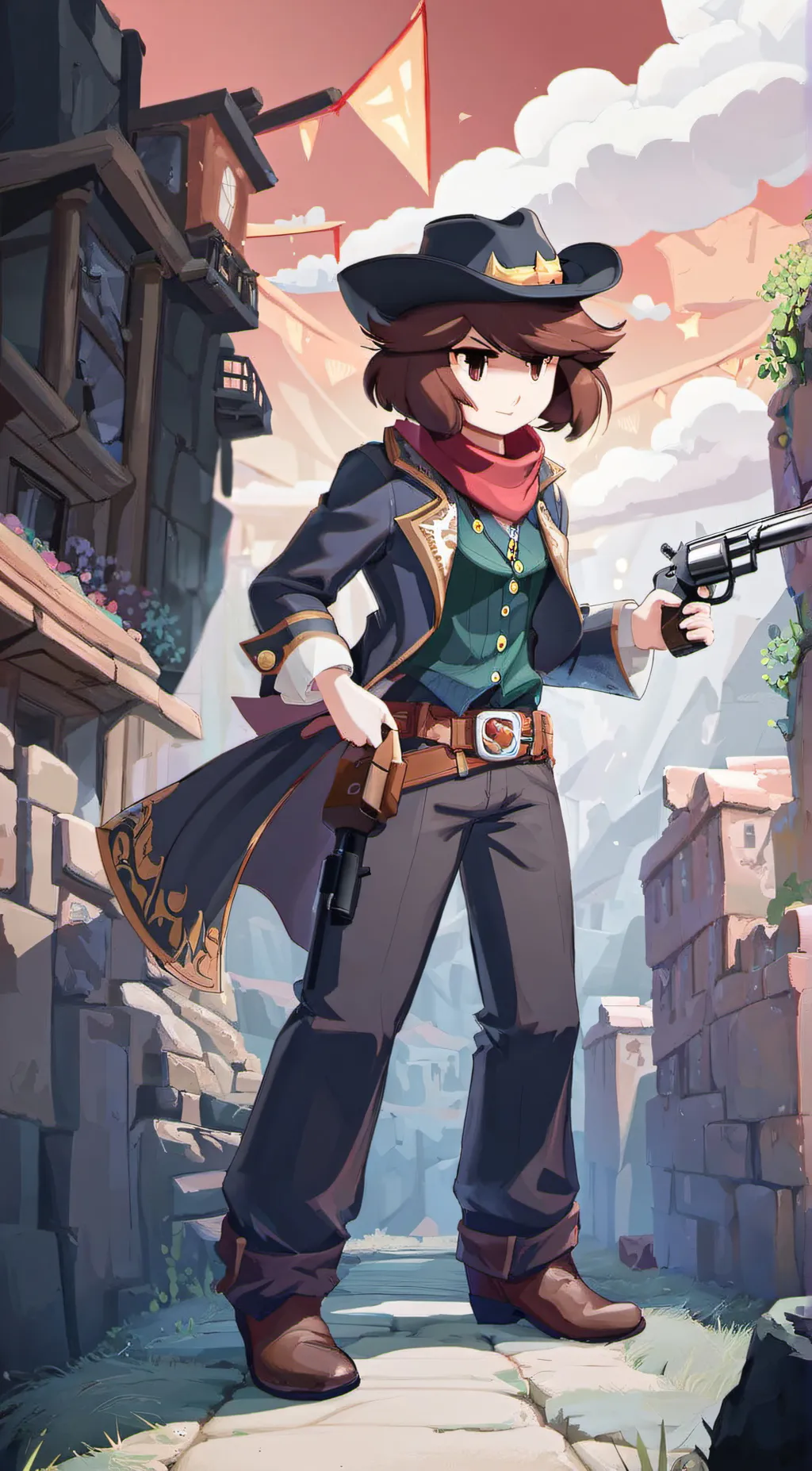 ai character: Clover  background