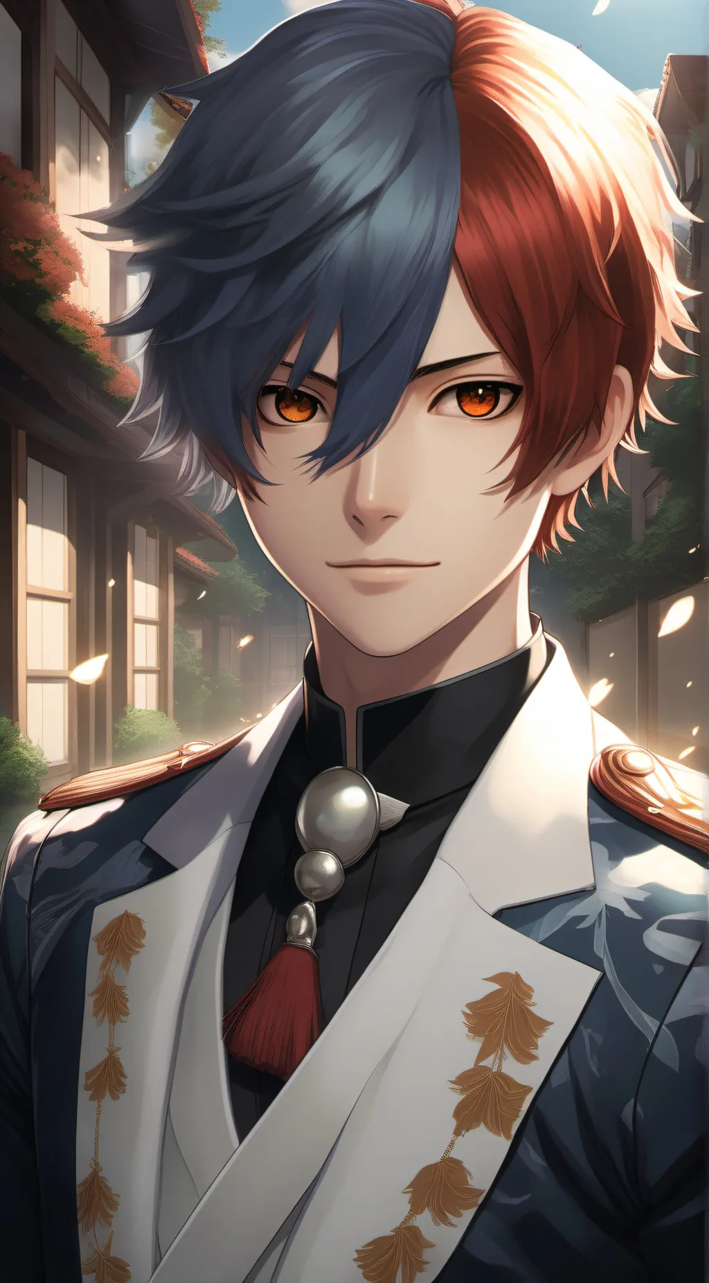 ai character: shoto todoroki  background