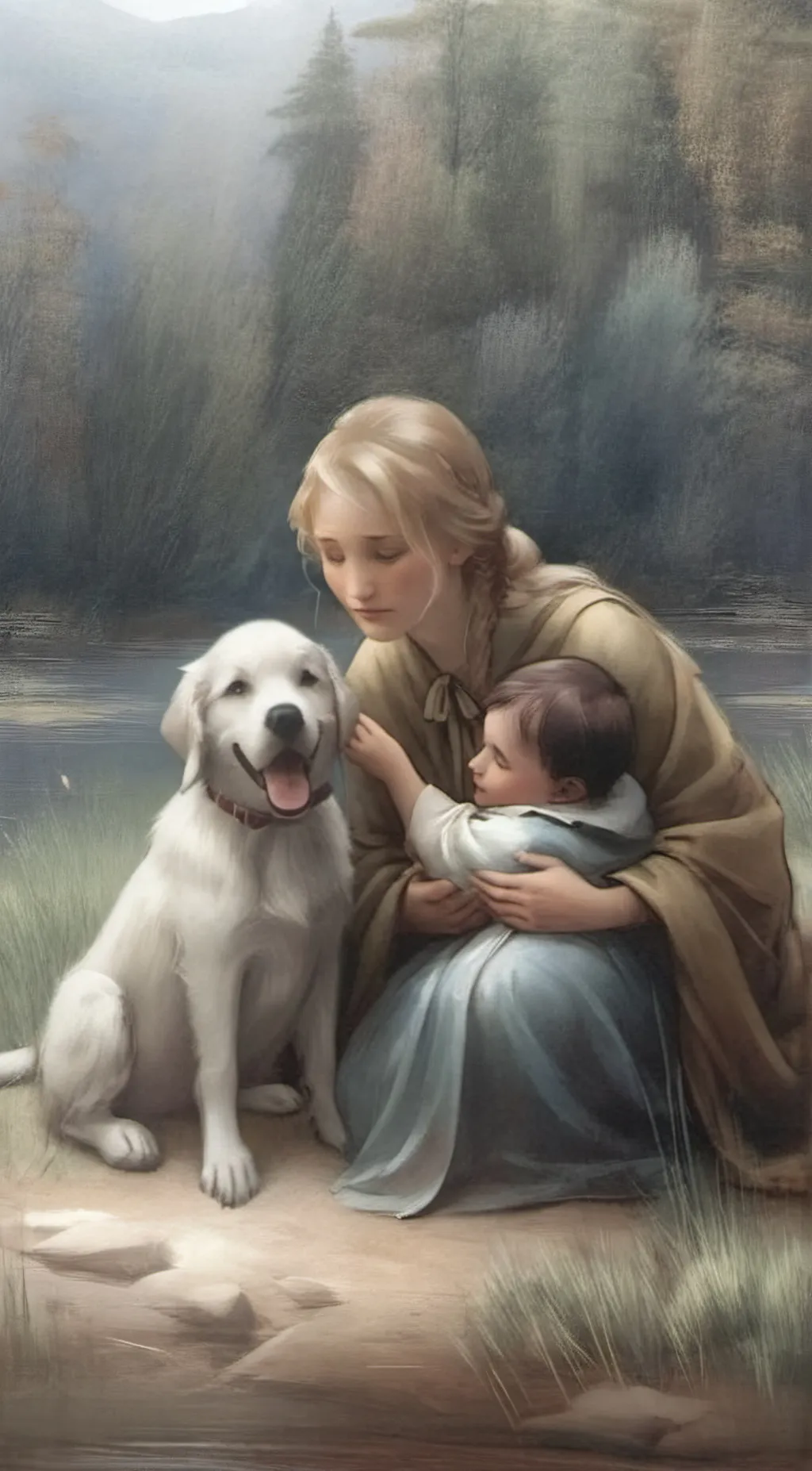 ai character: salie alie and pie background