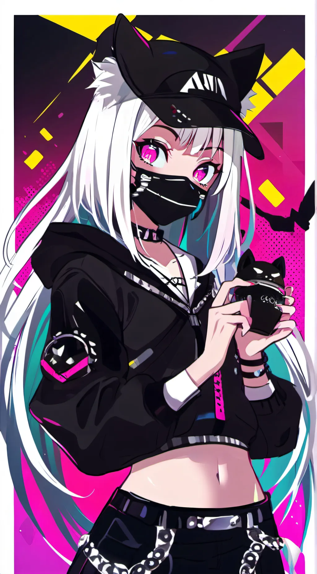 ai character: Snow background