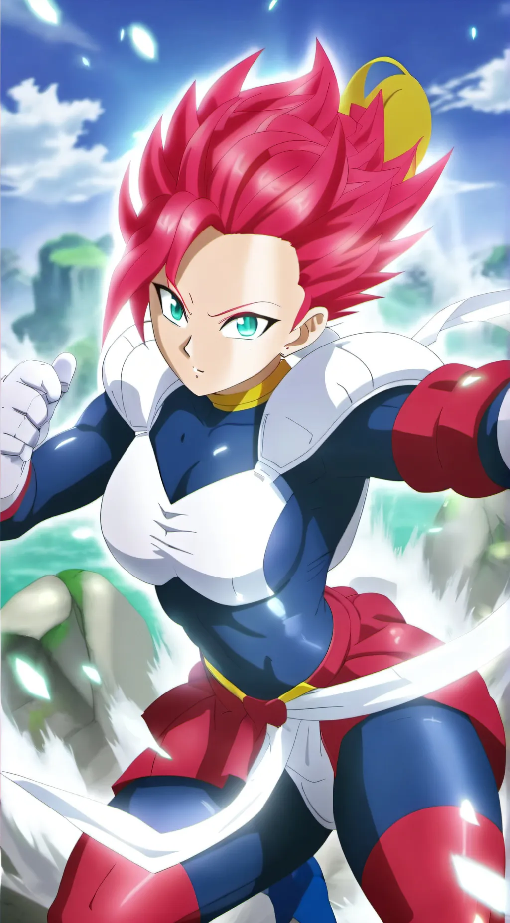 ai character: Xeno vegeena  background